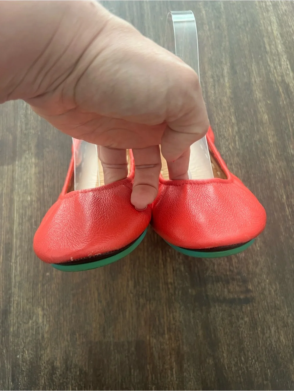 TIEKS by GAVRIELI Leather Foldable Ballet flats Poppy size 11